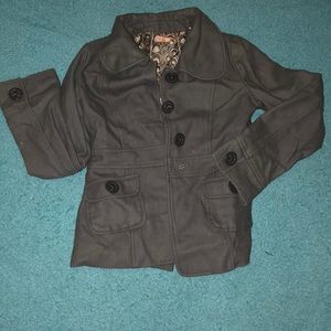 Heavy light grey coat